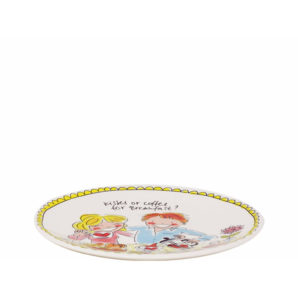 TELLER Liebe in Bunt - 22cm - Multicolor, Keramik (21.8/21.8/2.5cm) - Blond Amsterdam