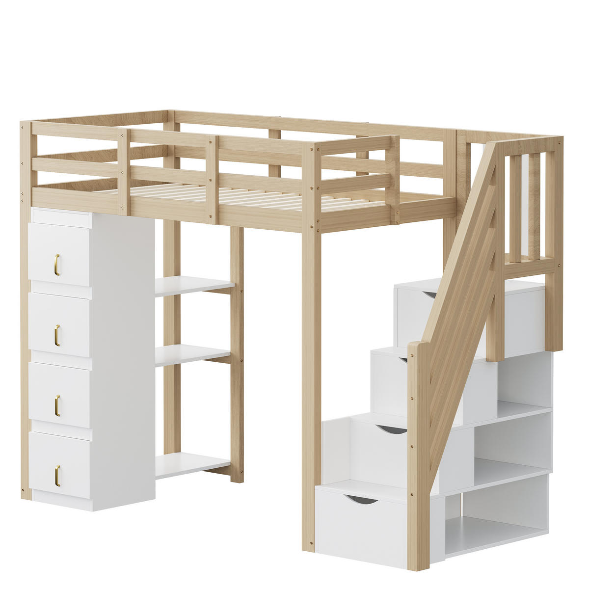 HOCHBETT Massivholz 90/200 cm Holz - Ahornfarben, Holz - Raumix