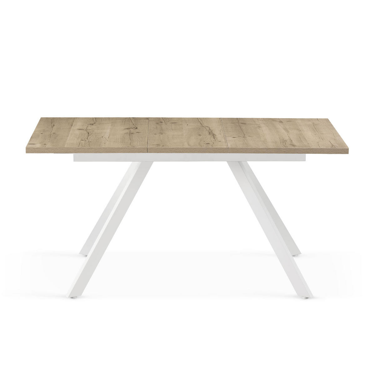 ESSTISCH SVEN 120-160/80/76 cm Sandeiche - Sandfarben, Holz (80/120/76cm) - B&D Home