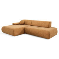 ECKSOFA Orange PENTI Ausziehbar Mit Bettkasten Links - Orange, Textil (286/173.5cm) - Sepro Meble