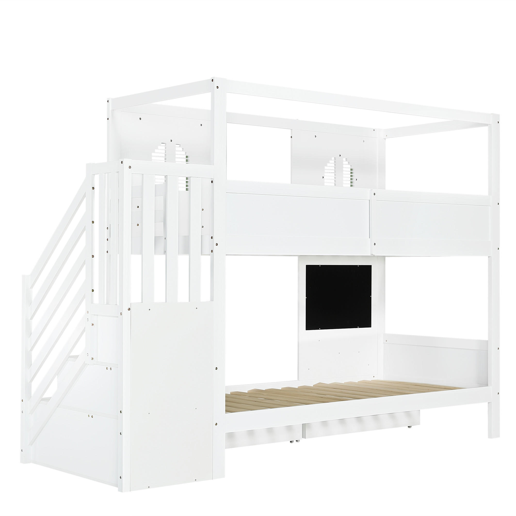 ComfortXL Etagenbett Weiß 90x200 cm