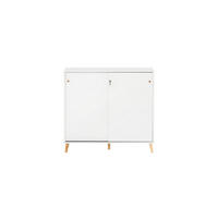 AKTENSCHRANK Jaguar Large 92,6x100x41 cm 2 Fächern & 2 abschließbare Schiebetüren Weiß - Weiß, Holz (100/92.6/41cm) - PROREGAL