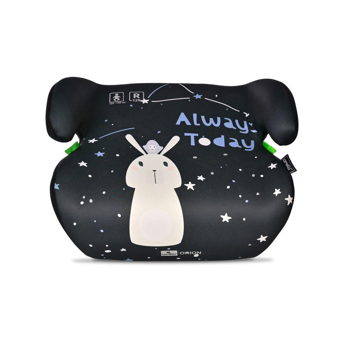 KINDERSITZE i-Size Orion schwarz (125-150cm) Boostersitz, Bezug waschbar - Schwarz, Kunststoff (41/20/37cm) - Lorelli