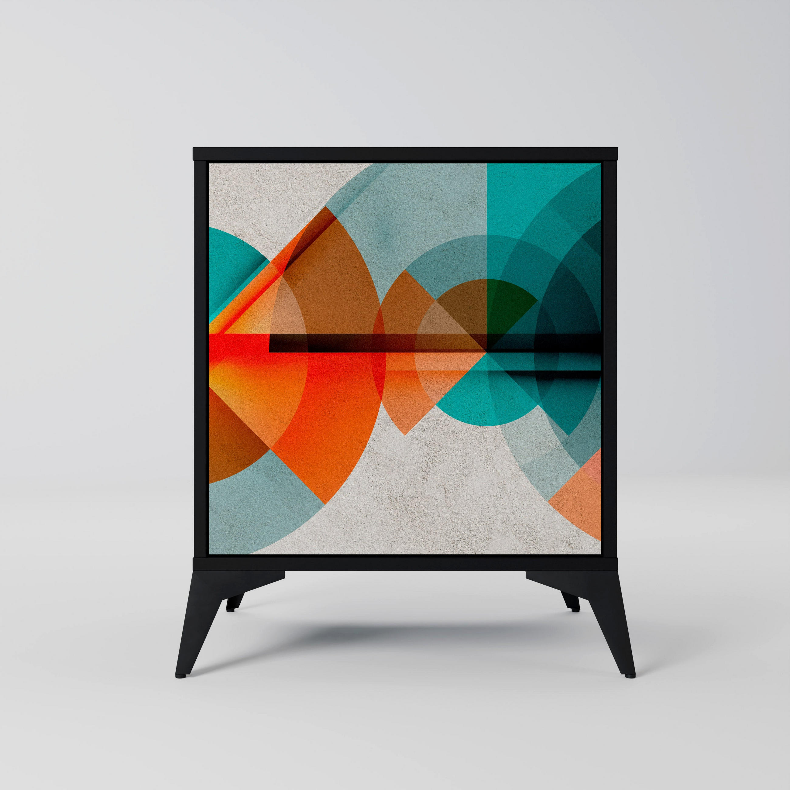 SpaceRebels Sideboard Schwarz 57.5x70.5x42 cm