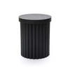 BEISTELLTISCH Modern mit zylindrischem Fuß, Schwarz, Holz | Ø40 x H50 cm - Schwarz, Holz (40/40/50cm)