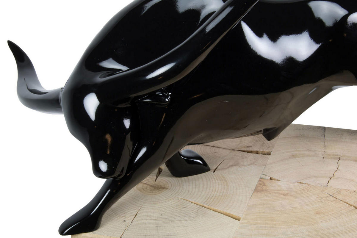SKULPTUR Schwarz 46/33 cm - Schwarz, Stein (1.95/33/28cm) - KUNSTLOFT