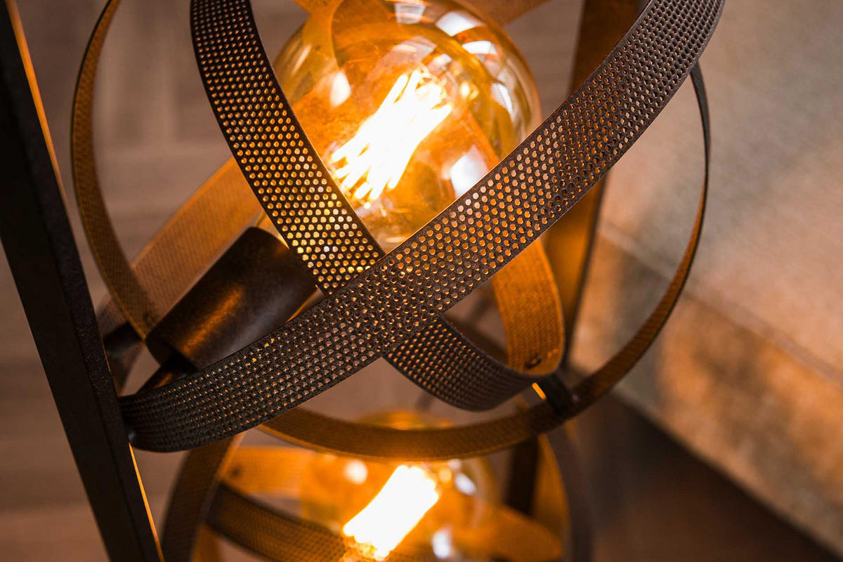 STEHLAMPE DILLY Schwarz Metall - Schwarz, Metall (22/36/160cm) - KAWOLA