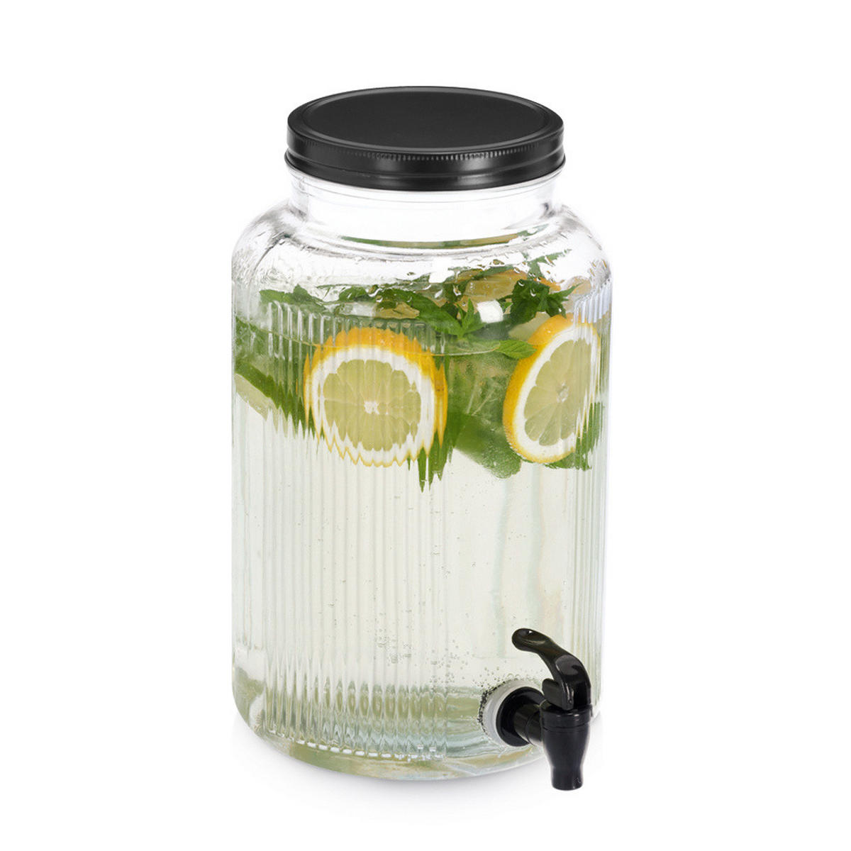 GLASBEHÄLTER Kitchen Essentials 3900 ml - Transparent, Glas (16/25/16cm) - ZELLER