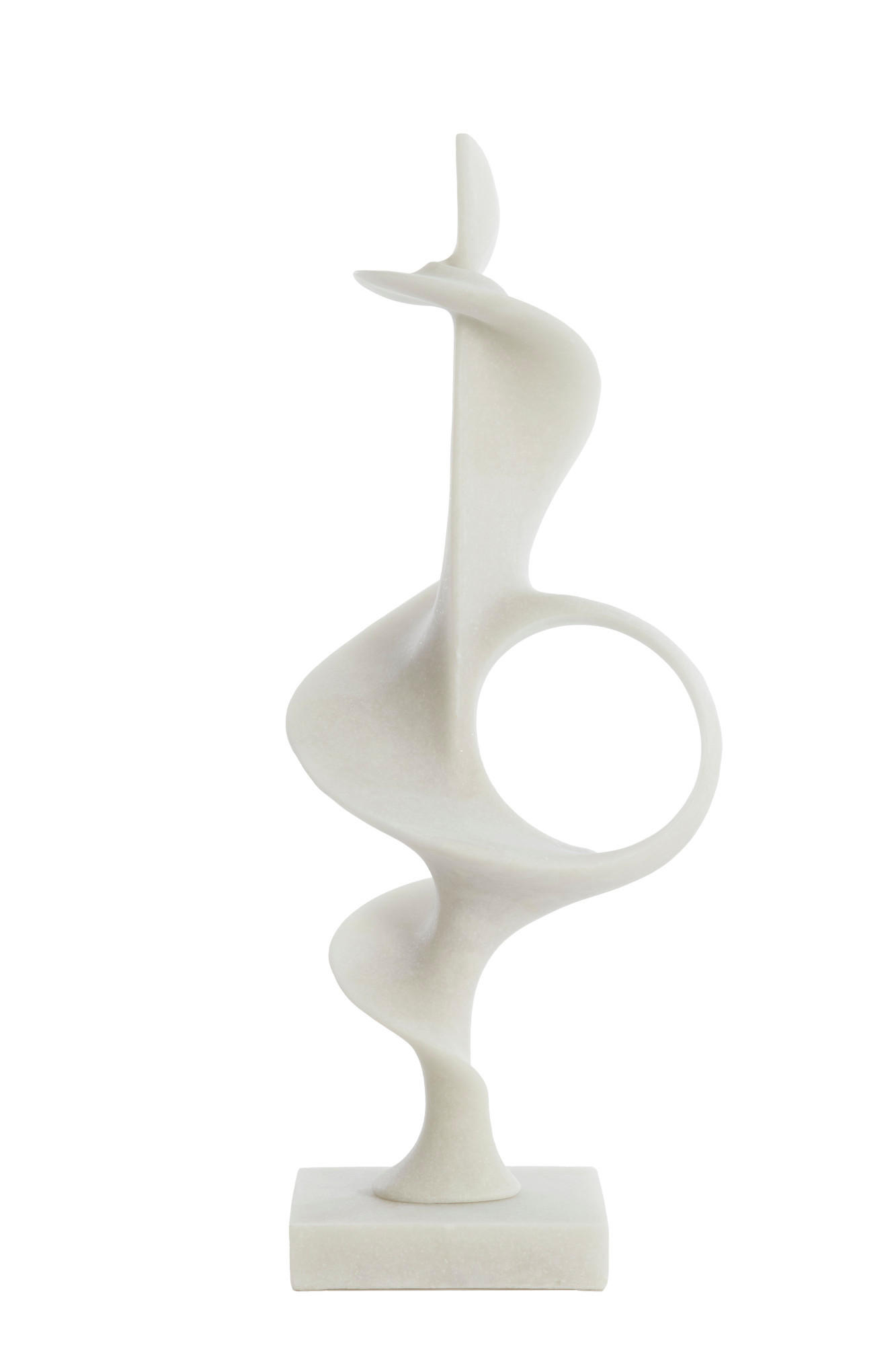 ORNAMENT Vurot Weiß 28/20/70 cm - Weiß, Kunststoff (20/70/28cm) - Light & Living