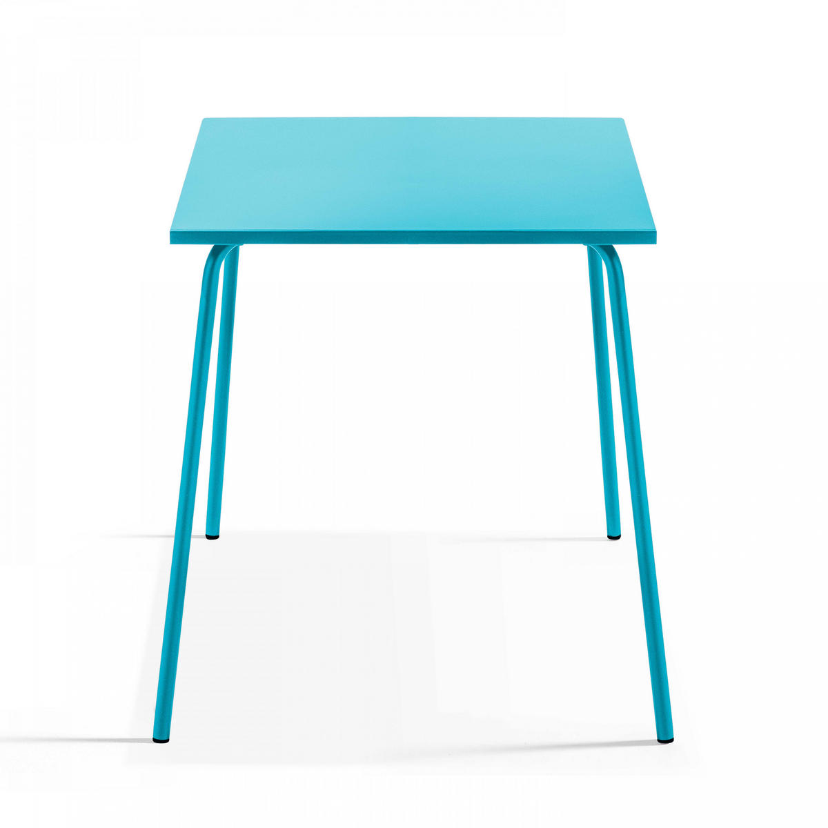 GARTENTISCH , Blau - Blau, Metall (70/70/72cm) - Oviala