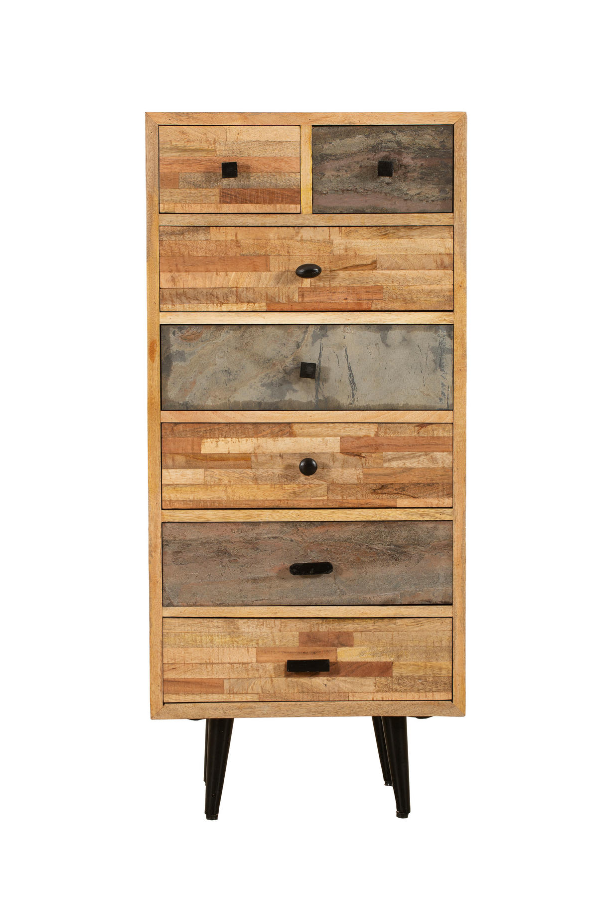 KOMMODE Kjell Teak Braun 112x35x50cm - Braun, Holz (50/112/35cm) - DELUKE