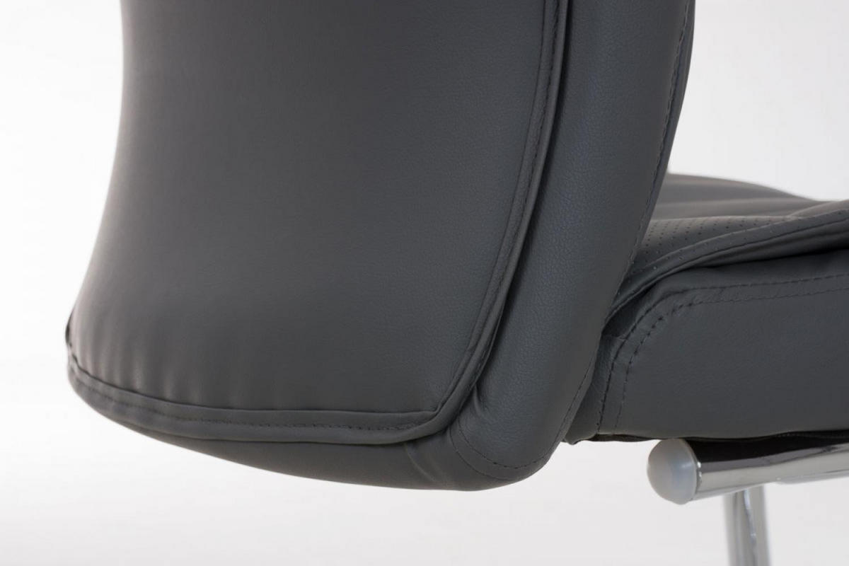SCHWINGSTUHL Lederlook grau - Grau, Textil/Metall (49/105/60cm) - CLP
