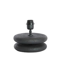 LAMPENSOCKEL Eboli Schwarz 20/20/9 cm - Schwarz, Holz (20/20/9cm) - Light & Living