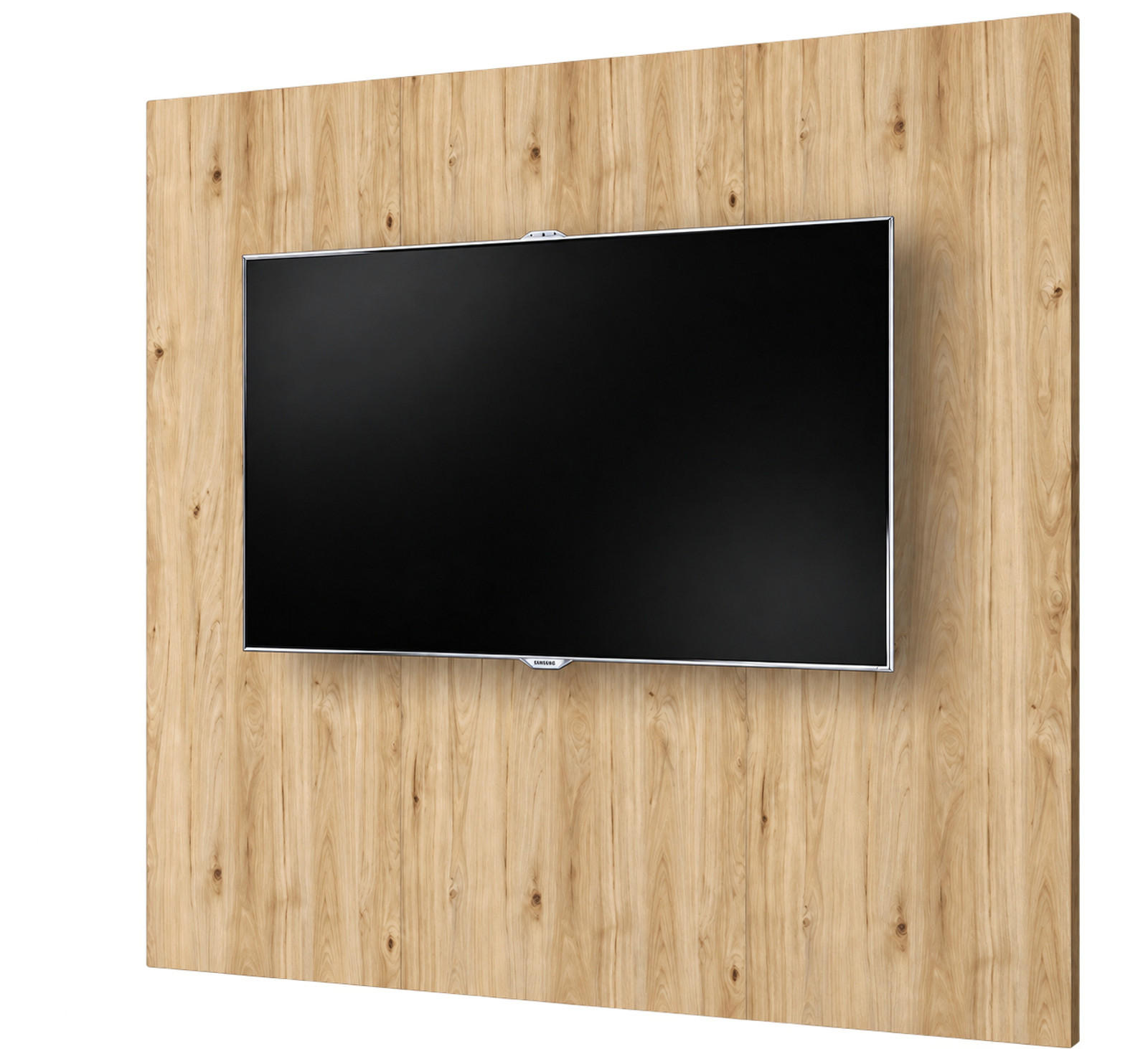 WANDPANEEL Eiche Jackson 160 x 118 cm, TV Rückwandverkleidung in modernem Design - Eichefarben, Holzwerkstoff (160/118/1.6cm) - Inn.Furn