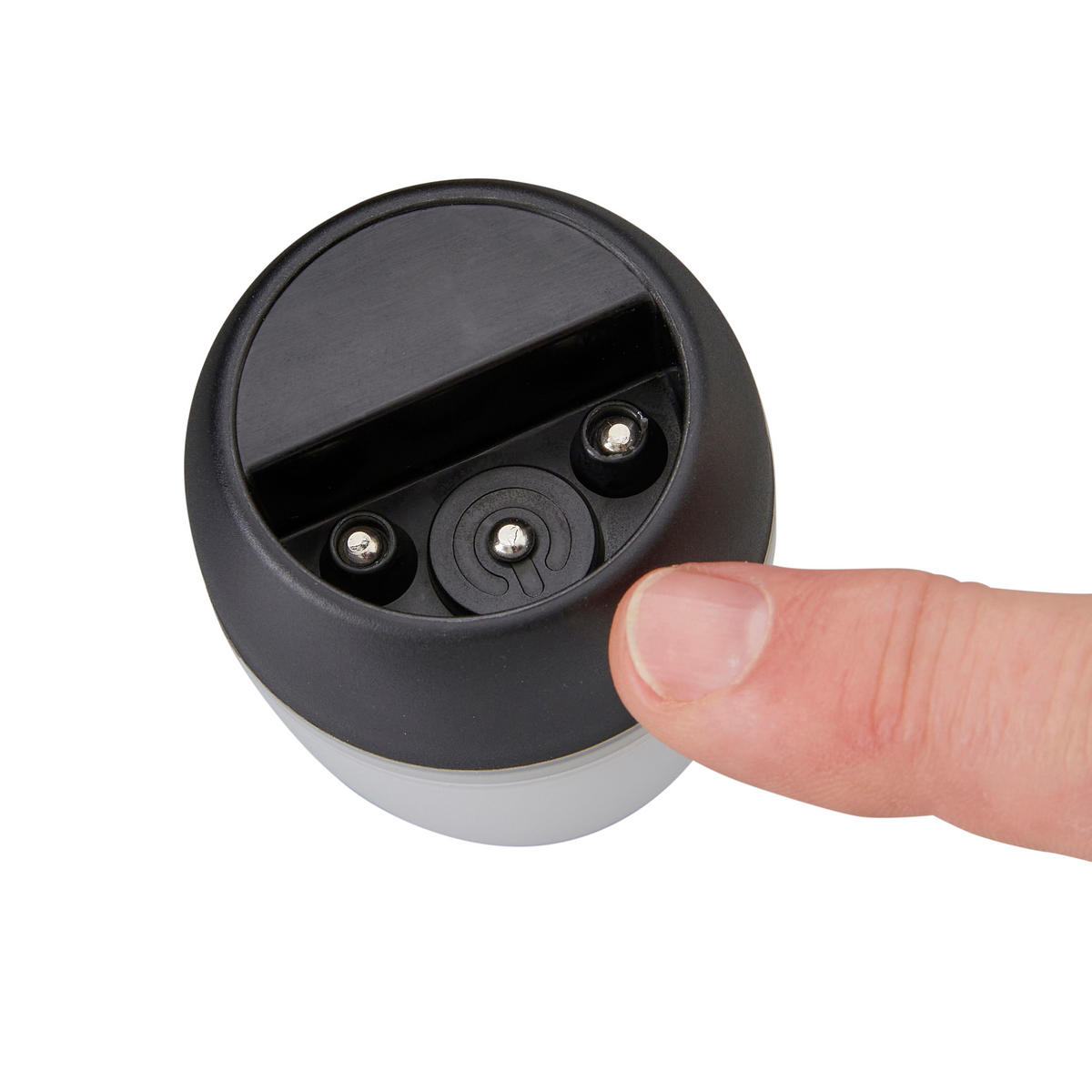 LED-AKKU-LOUNGE-LICHTER 4er-Set mit Touchsensor Kabellos für Innen und Außen RGBW Flackereffek Schwarz Transparent - Schwarz, Kunststoff (5/5/7cm) - Northpoint