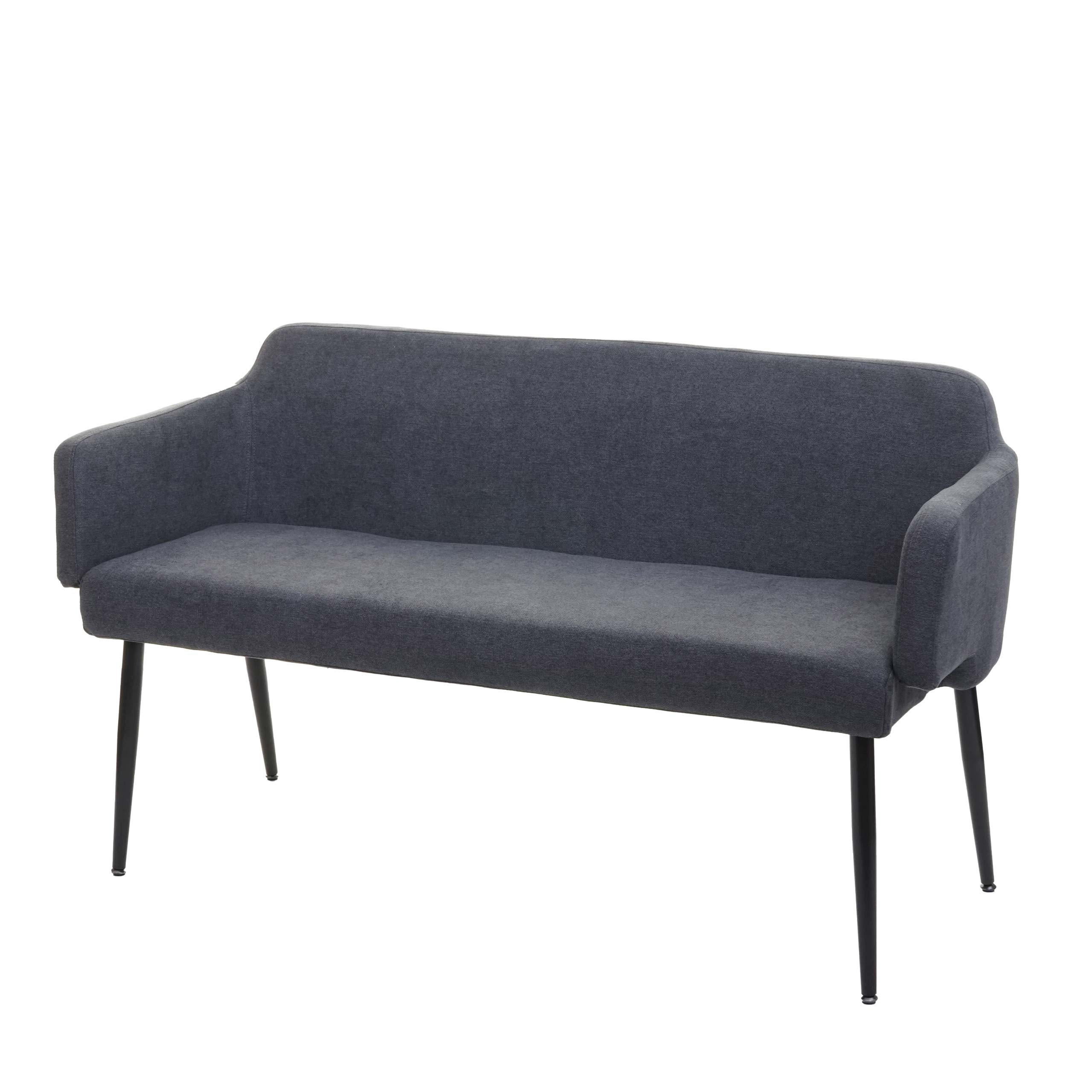 Berlinlodge Sitzbank Anthrazit 133x77x56 cm