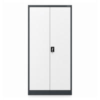 METALLSCHRANK mit Stauraum TOMASZ 185x90x45 cm - Anthrazit/Weiß, Metall (90/185/45cm) - Jan Nowak