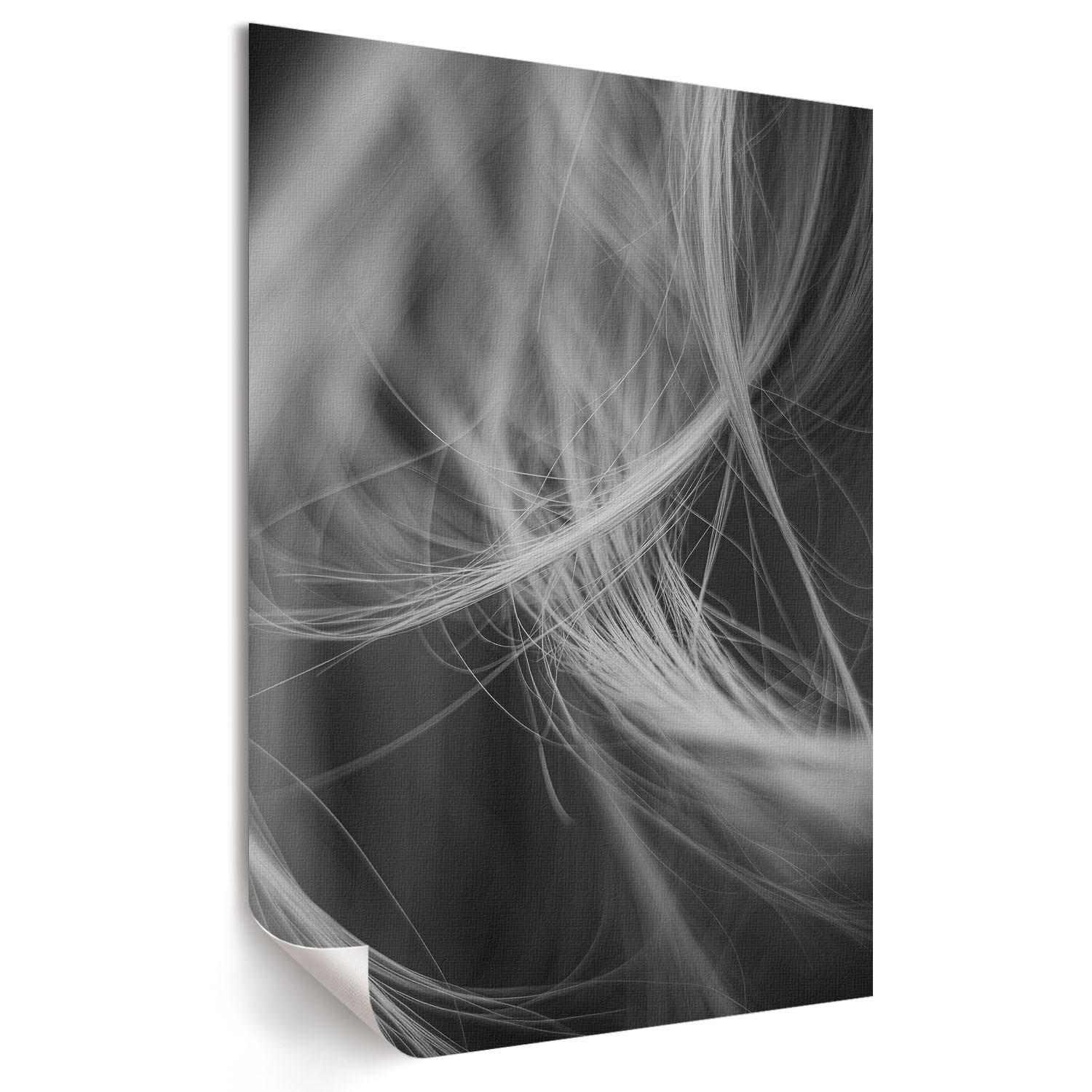 POSTER - 21x29 cm - Pixel - Verfilztes Haar - Weiß, Textil (21/29.7/0.1cm) - TULUP