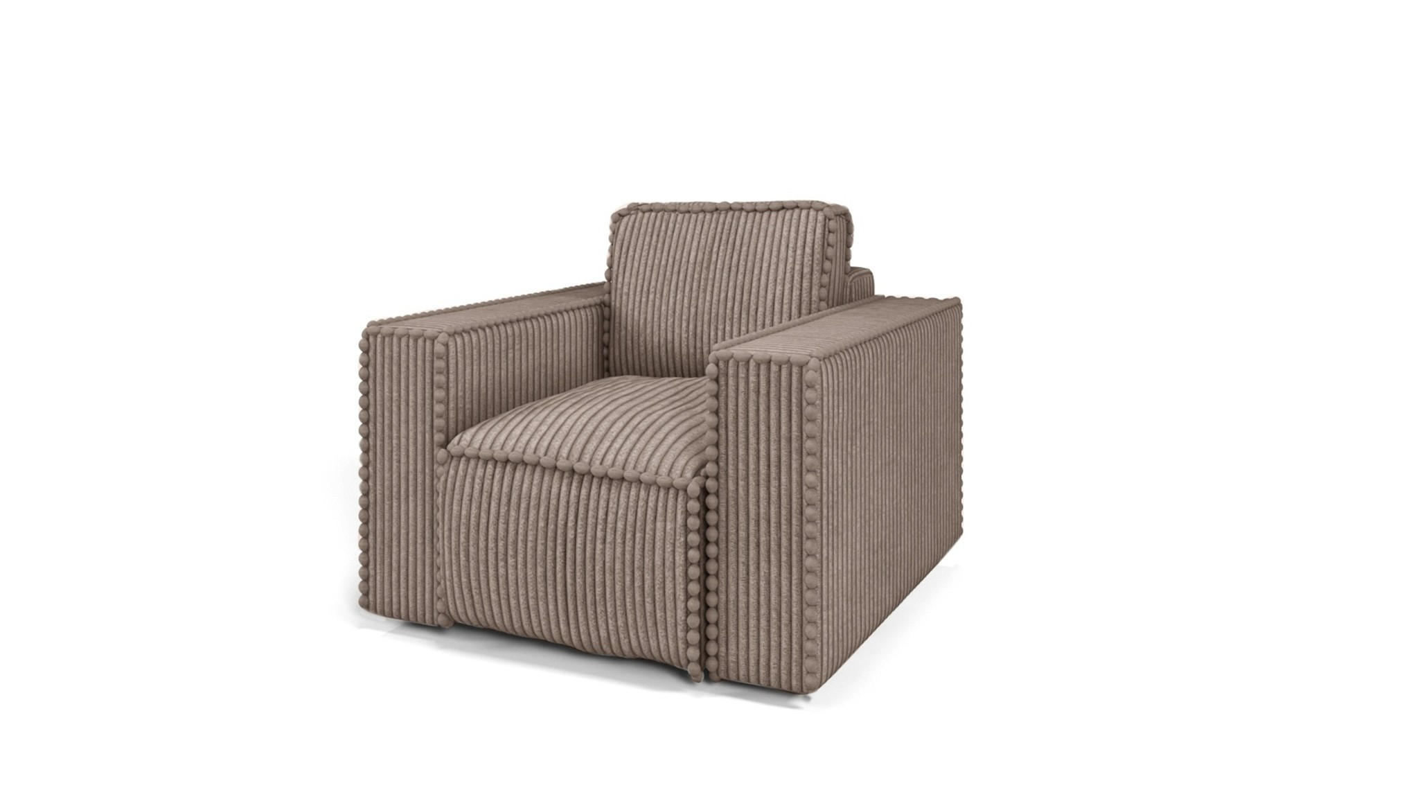 SESSEL Vajana - Beige, Holzwerkstoff/Textil (85/86/102cm) - Fun Möbel