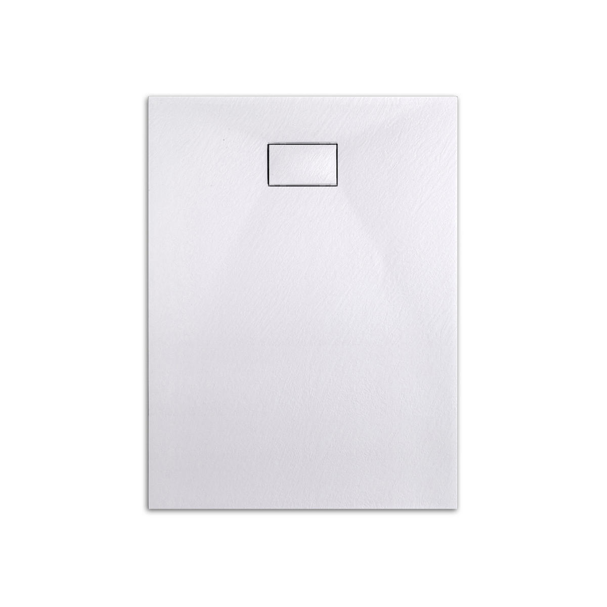 DUSCHWANNE mit rutschhemmender Oberfläche 90/120 cm, Weiß - Weiß, Naturmaterialien (90/2.6/120cm) - EMKE