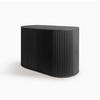 BEISTELLTISCH Duna Set mit 2 Hockern - Schwarz, Holz (70/45/32.8cm) - Woodendot