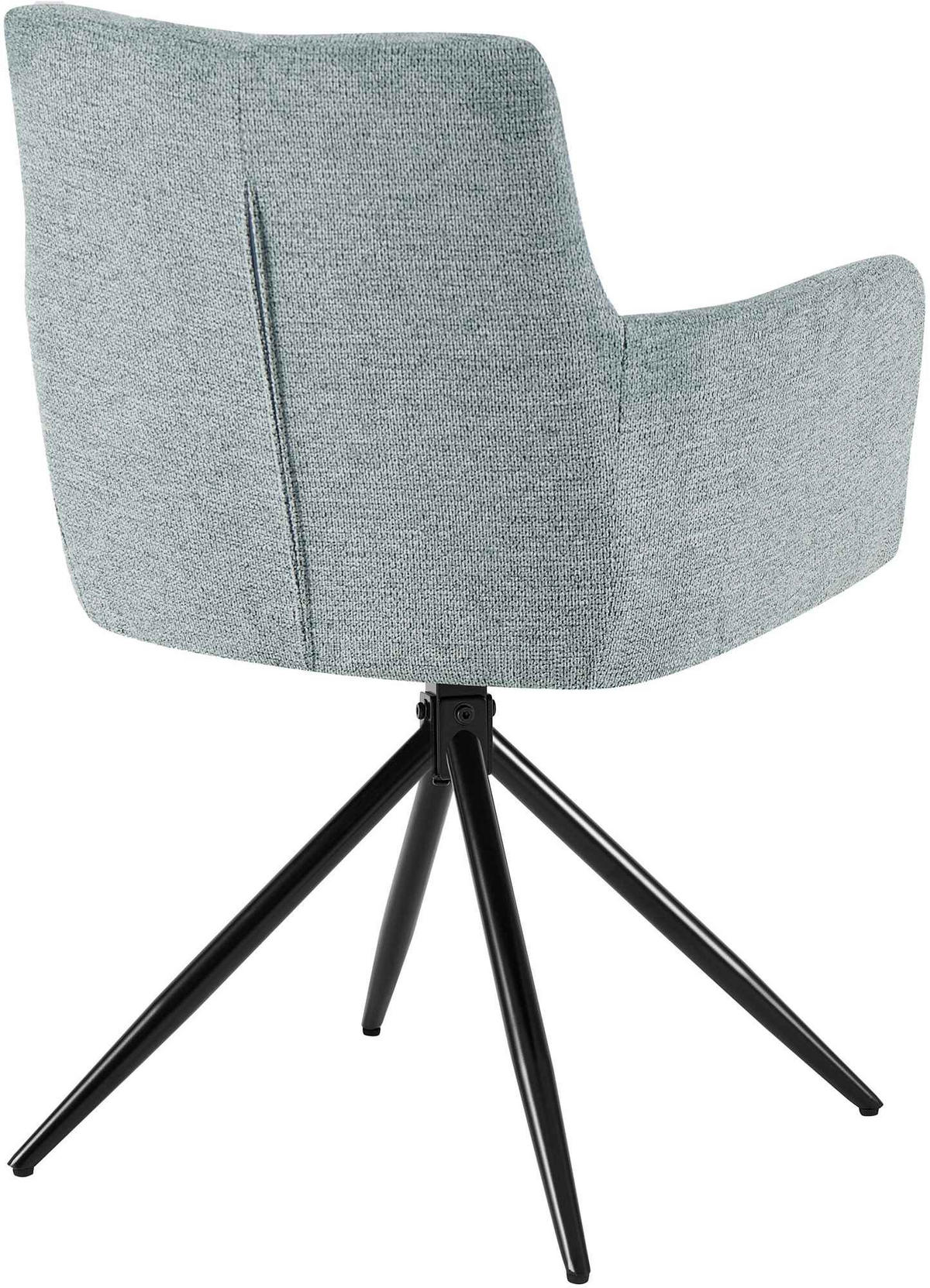 ESSZIMMERSTUHL Debas Stoff Türkis Wohnzimmerstuhl - Türkis, Textil (59/87/59cm) - DELUKE