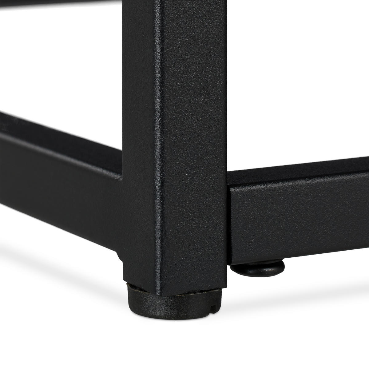 COUCHTISCH - Schwarz, Holzwerkstoff/Metall (50/90/42cm) - Relaxdays
