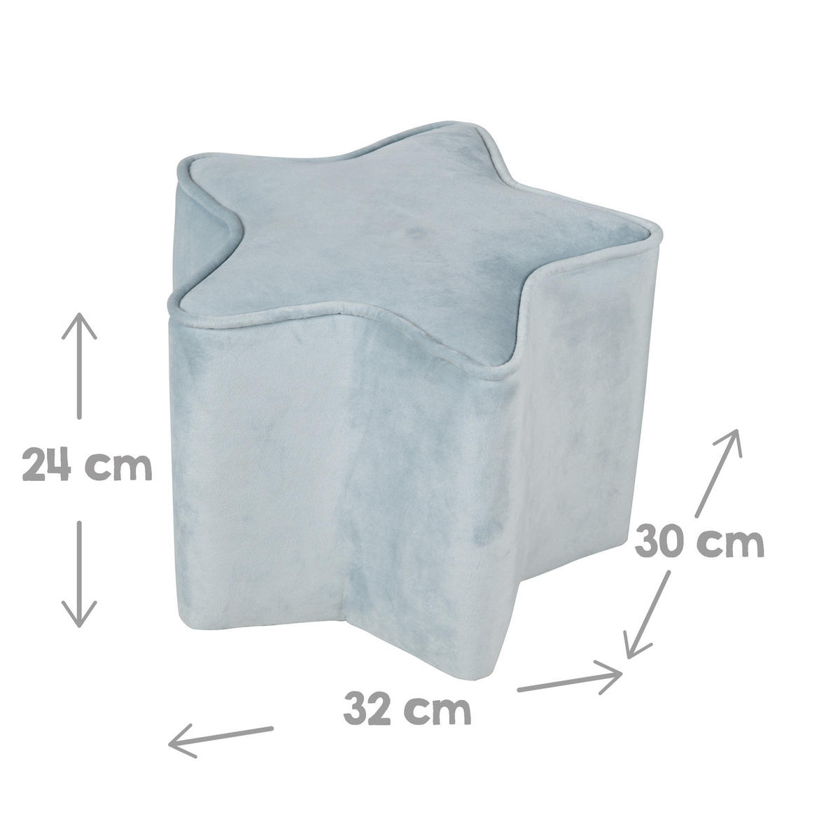 KINDERSESSEL klein 3-tlg. hellblau - Hellblau, Holzwerkstoff/Textil (70/50/48cm) - Roba