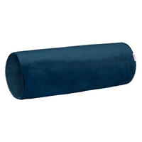 NACKENROLLENHÜLLE Samt&Sonders admiral-blau 40/15 cm - Blau/Dunkelblau, Textil (15/40cm) - beties Heimtextil