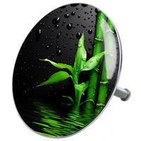 BADEWANNENSTÖPSEL Virella - Schwarz, Metall (8/10/10cm) - Sanilo