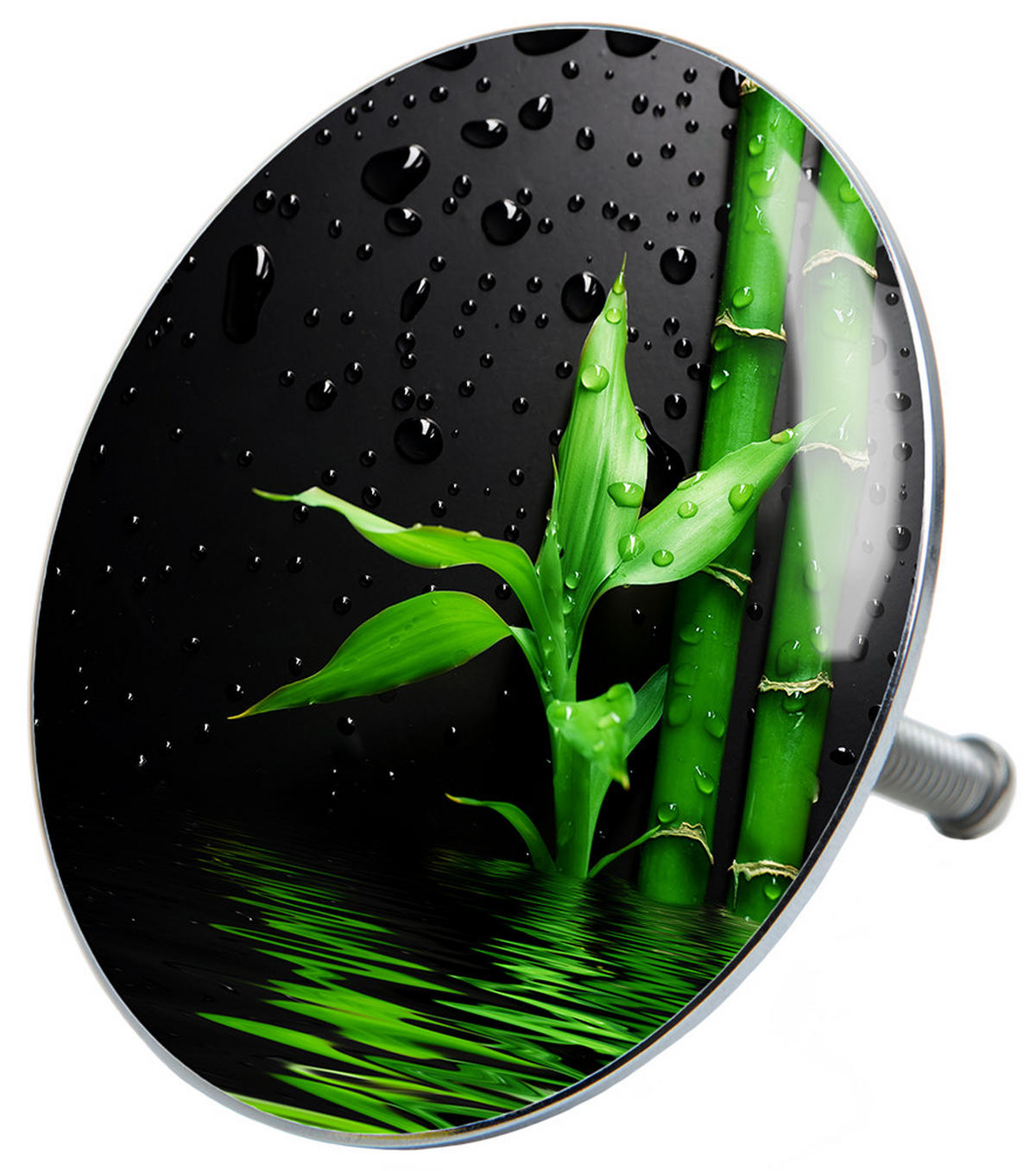 BADEWANNENSTÖPSEL Virella - Schwarz, Metall (8/10/10cm) - Sanilo