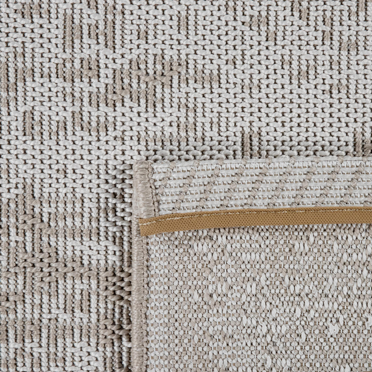 OUTDOORTEPPICH 160/220 cm Kraft 191 - Beige, Textil (160/220cm) - Paco Home