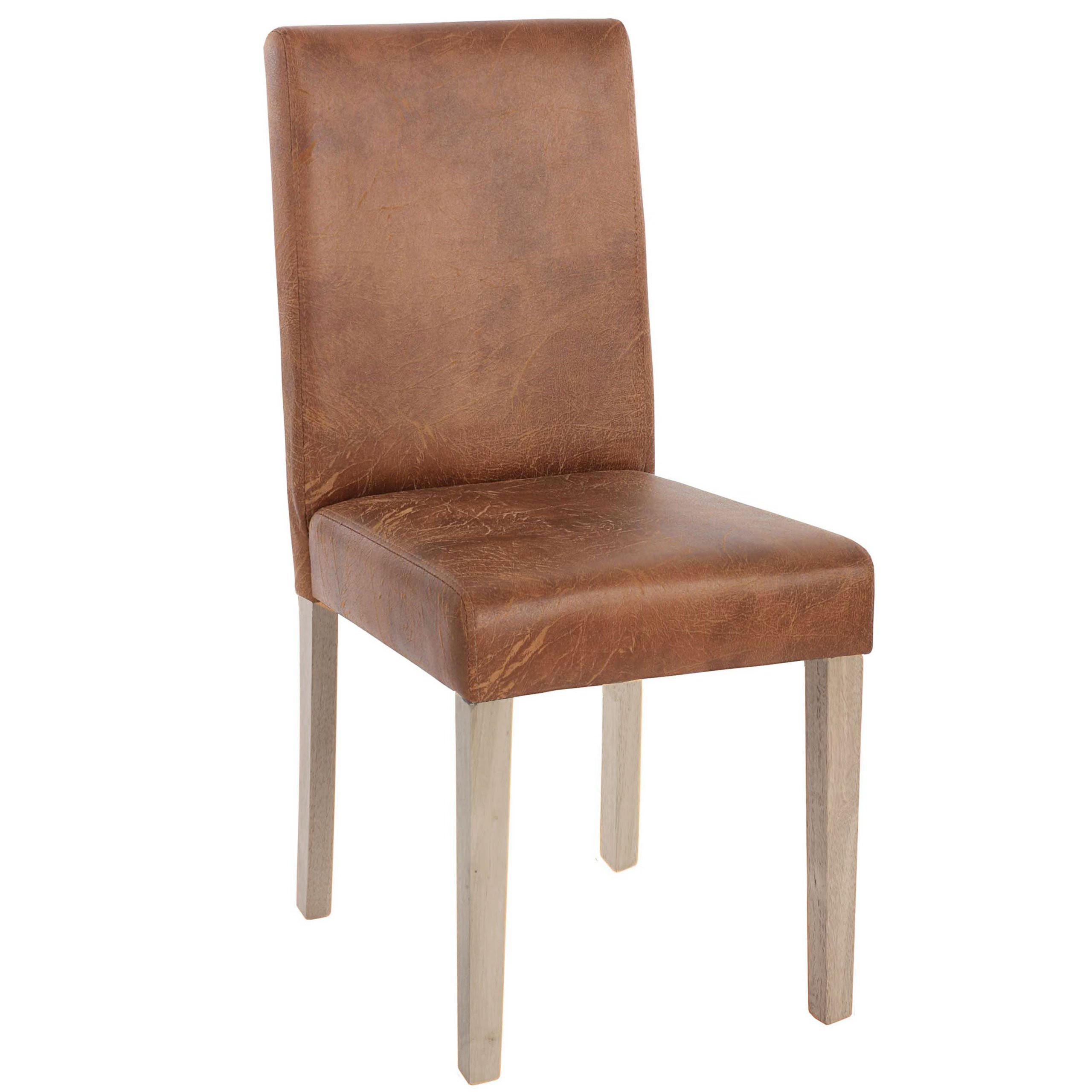 ESSZIMMERSTUHL TEXTIL Braun 4er-Set - Braun, Textil (43/90/56cm) - MCW