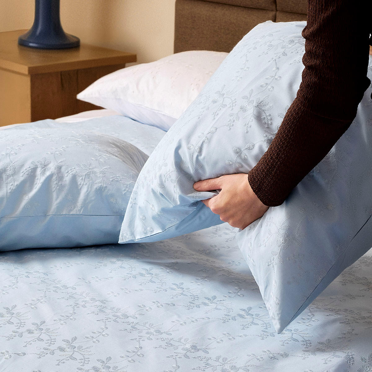 BETTWÄSCHE Lilith blau 160/200 cm - Blau, Textil (160/200cm) - Homla