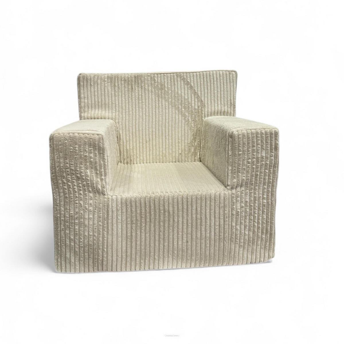 KINDERSESSEL aus Kuschel-Cord in Hellgrau - Hellgrau, Textil (51/47/33cm) - Fortisline