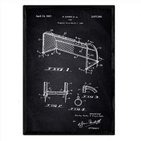 POSTER Fußballtor Patent A3 Rahmenlos - Klar, Papier (29.7/5/42cm) - Nacnic