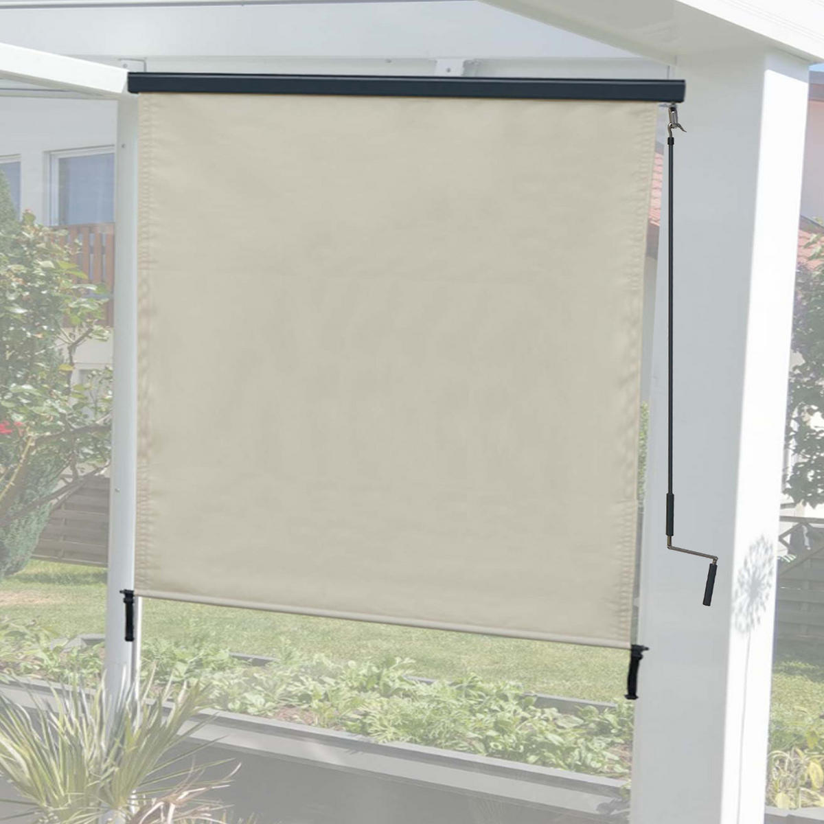 VERTIKALMARKISE Cremeweiß - Weiß, Textil (180/250/8cm) - MCW