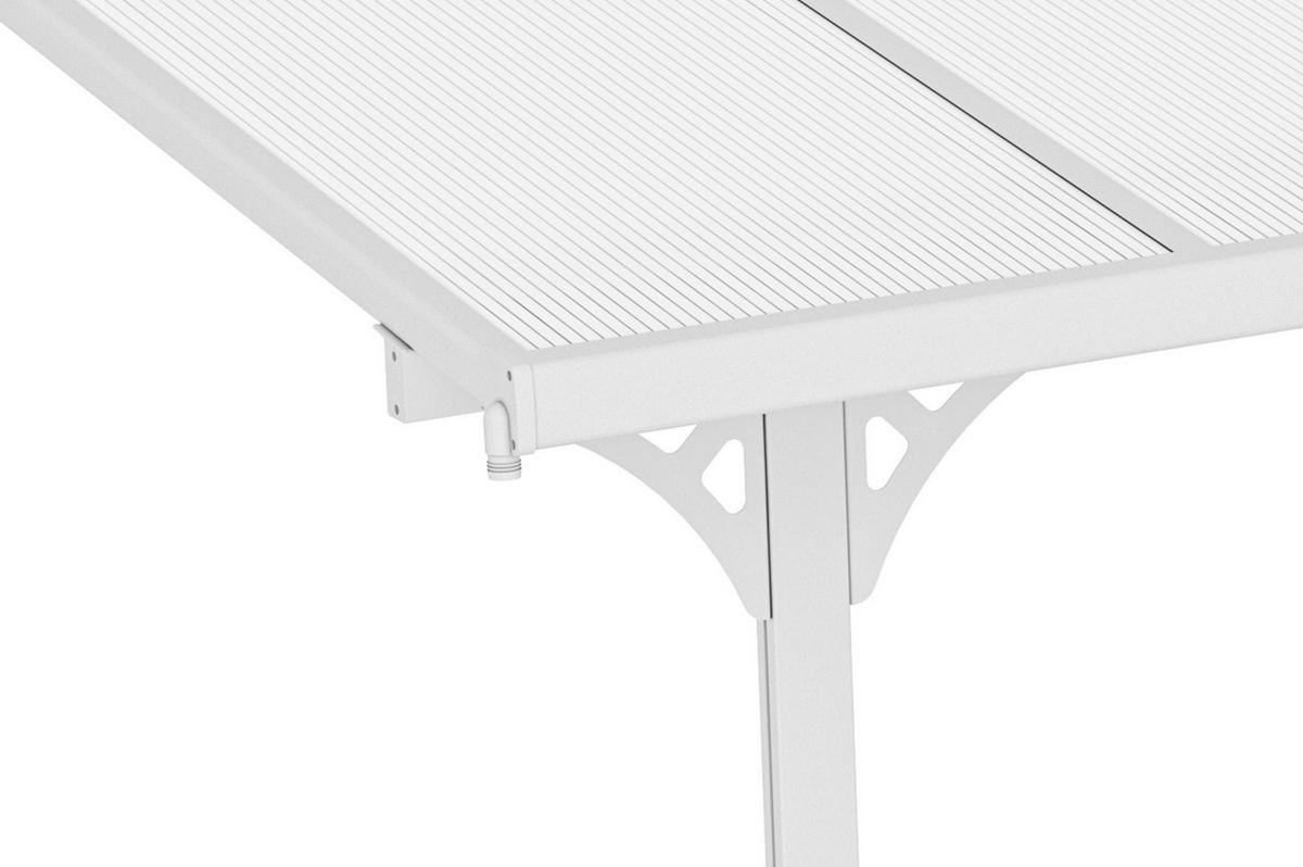 PERGOLA / CARPORT Kleo Weiß 4,5m x 3m - Weiß, Metall (435/270/300cm) - Cazeboo