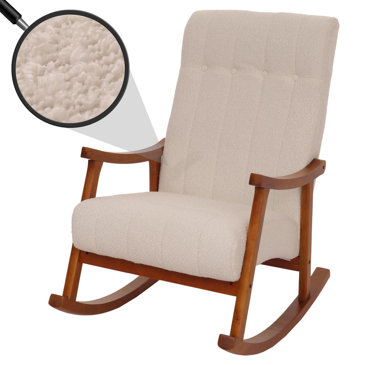 SCHAUKELSTUHL Beige - Beige, Textil (64/97/85cm) - MCW