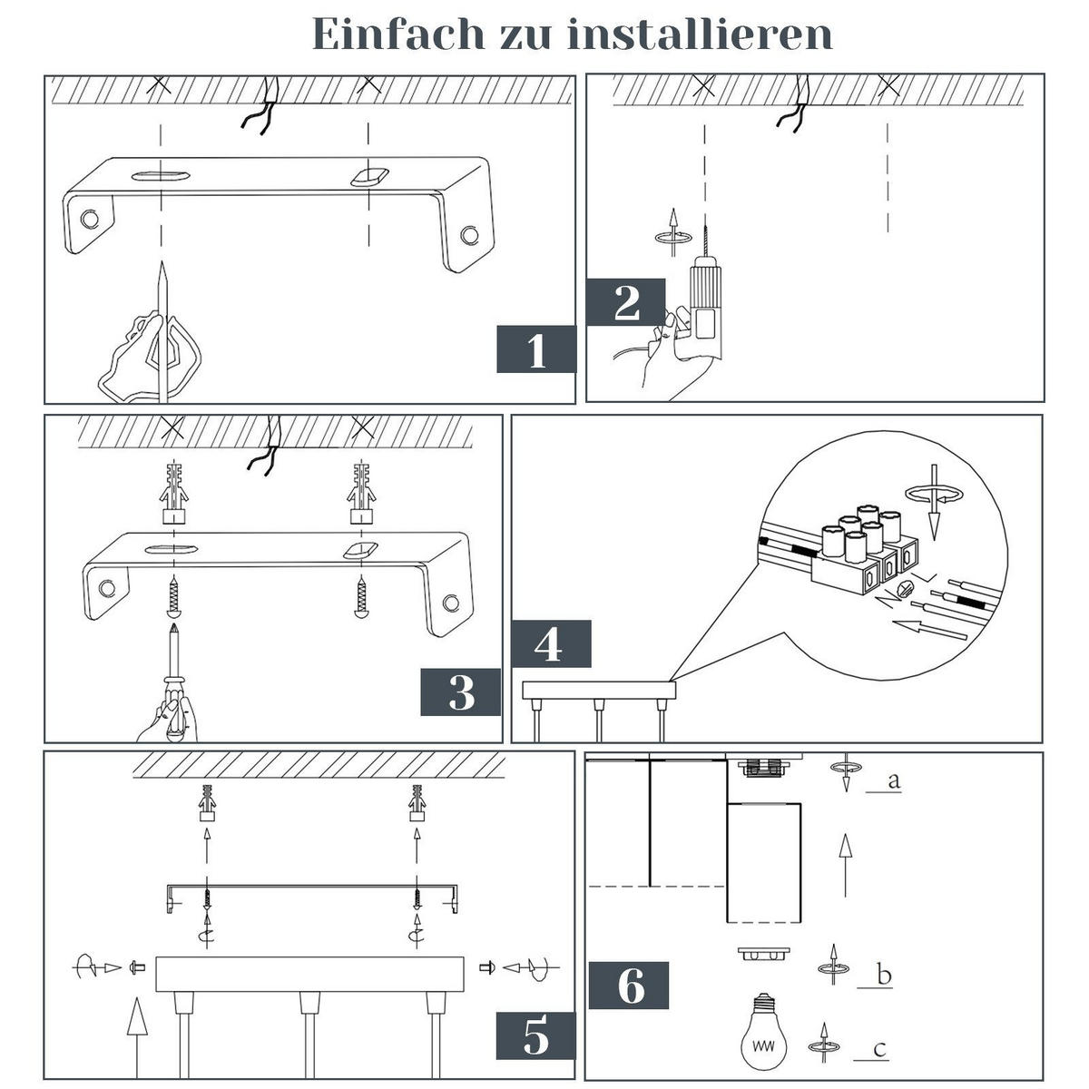 HÄNGELEUCHTE Elmar 3-flammig 22/22/150 cm - Schwarz, Metall (22/22/150cm) - Nettlife
