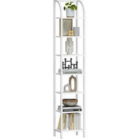 BÜCHERREGAL 7 Ebenen Weiß 30 x 33,6 x 208,5 cm - Weiß, Metall (33.6/209/30cm)