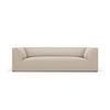 SOFA Ruby aus Samt beige 3 Sitzplätze - Beige, Textil (93/69/232cm) - Micadoni