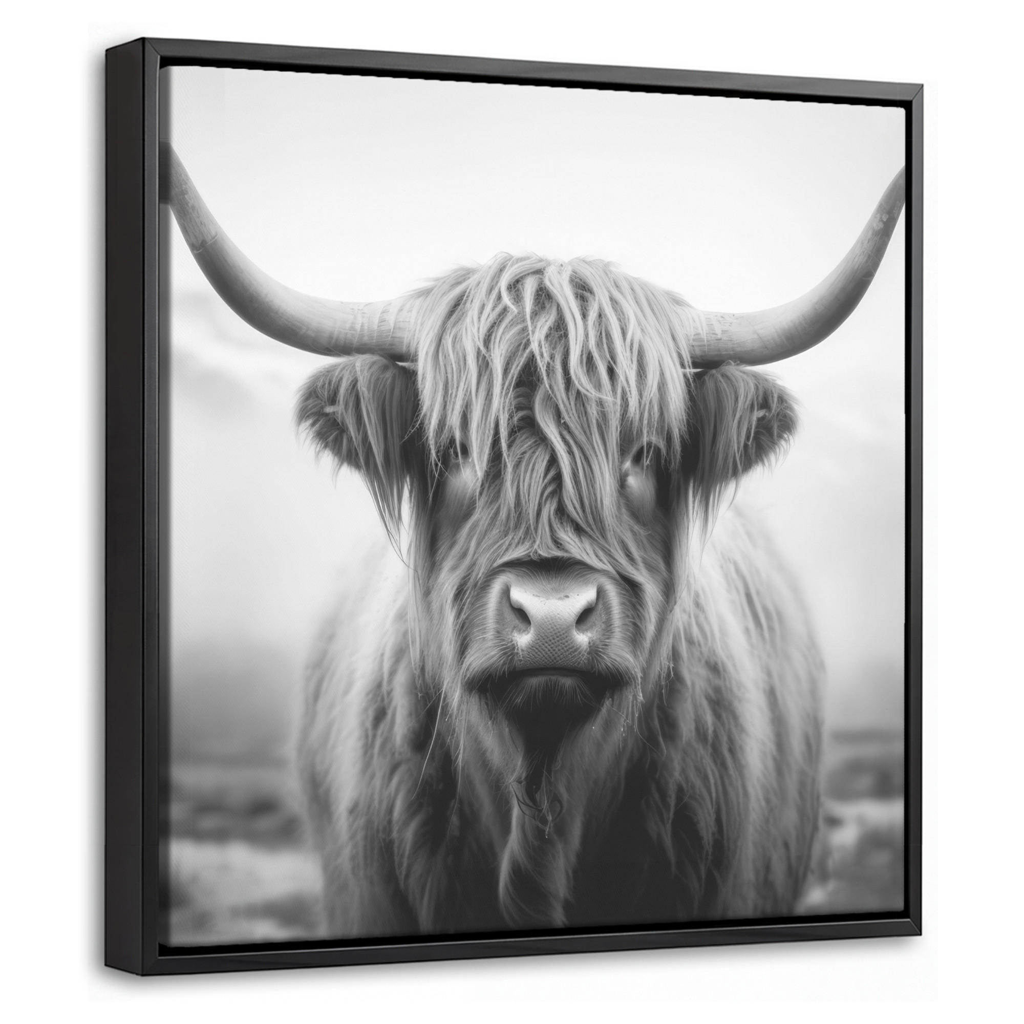 MuchoWow Leinwand Grau 20x20 cm