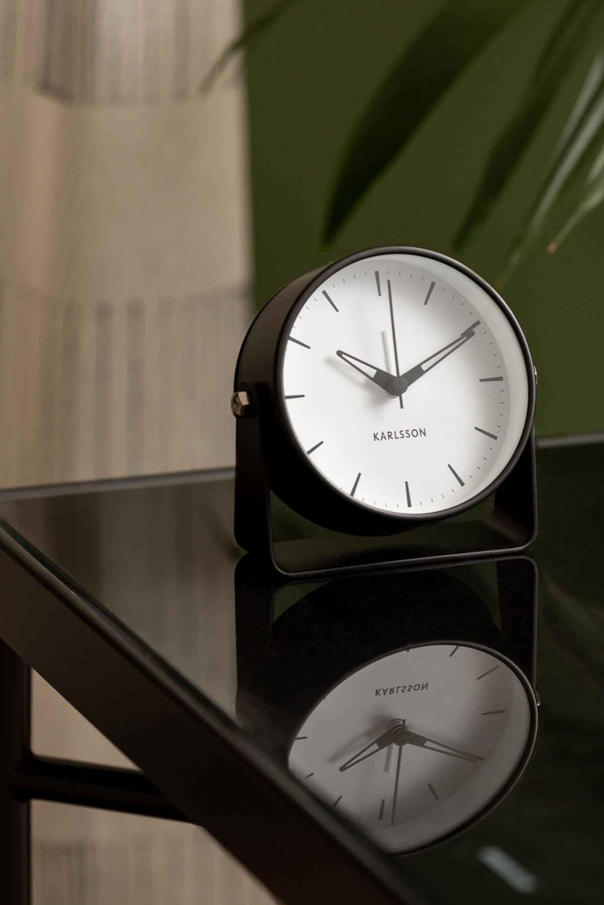 WECKER Calm Ø 9,5 cm - Schwarz, Metall (10.5/11/4.4cm)