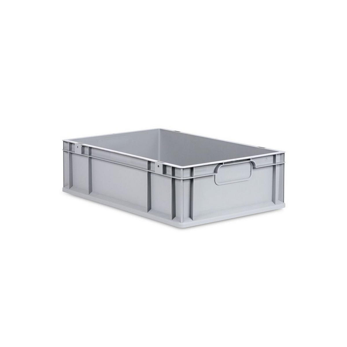 EUROBOX 5x Nextgen Economy Mit Scharnierdeckel Grau/Schwarz Griffe Geschlossen - Schwarz, Kunststoff (40/17/60cm) - PROREGAL