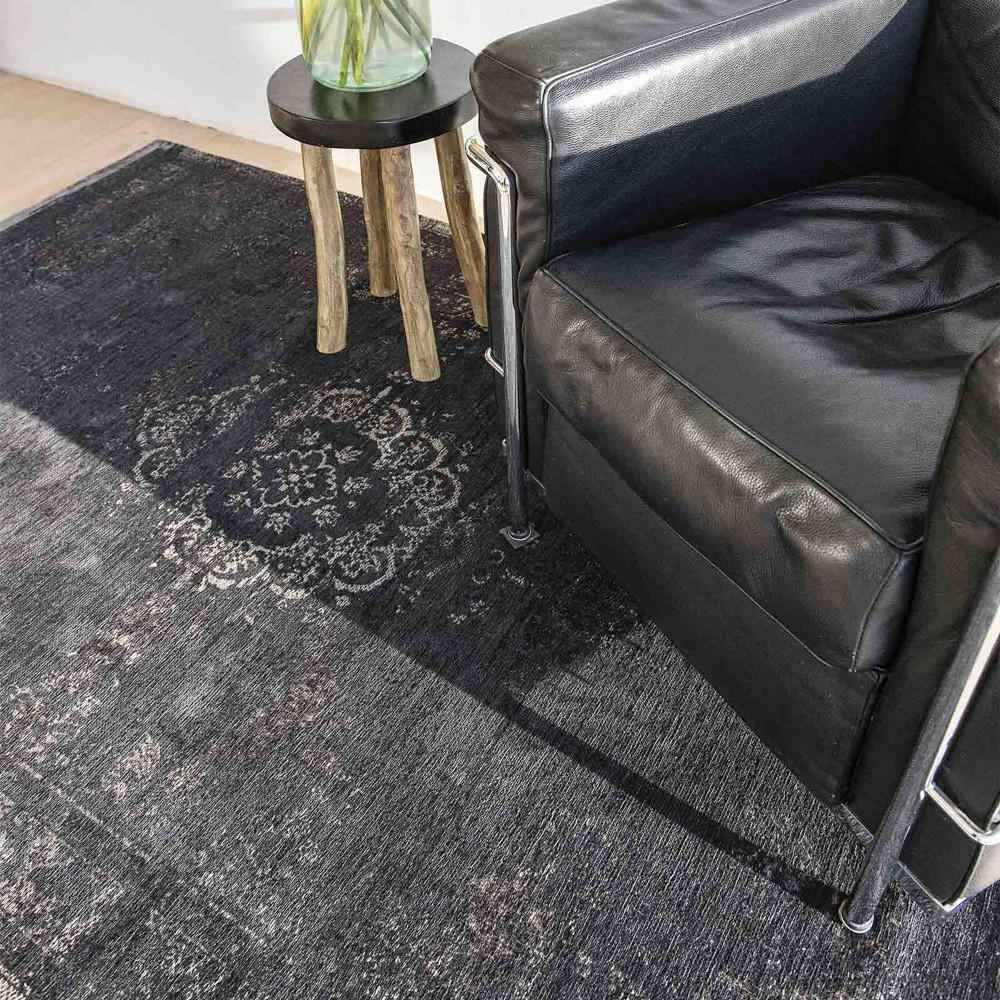 Thumbnail - Louis De Poortere Teppich, Schwarz, Textil, 80x150 cm, ISO 9001, Teppiche & Böden, Teppiche