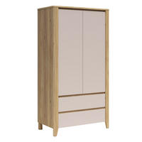 SKRIŇA 2 dvere Samara Drevo - hnedá, kompozitné drevo (106.5/200/56.5cm) - Petits-meubles
