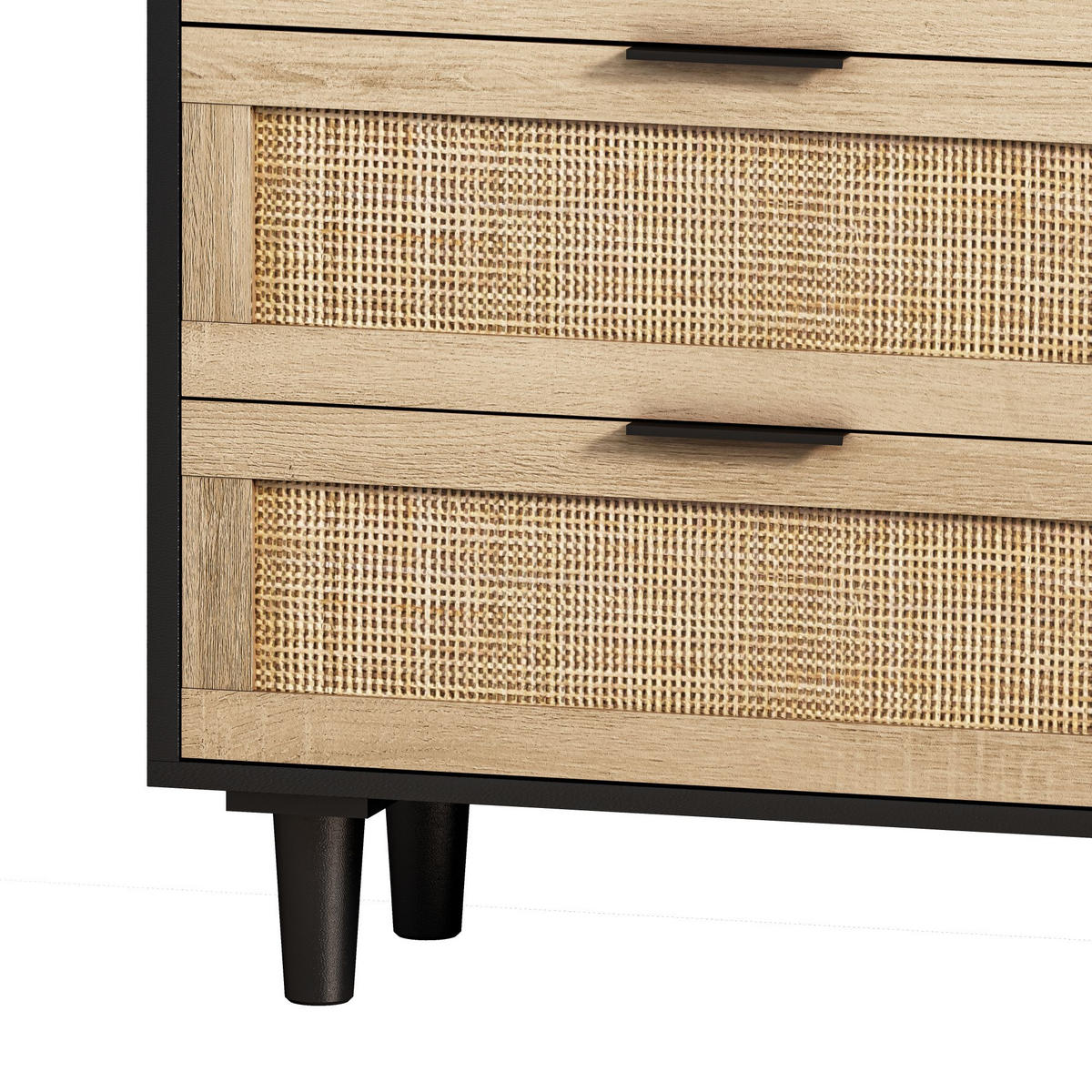 SIDEBOARD Schwarz 130/40/75 cm - Schwarz, Holzwerkstoff (40/75/130cm) - Urban Meuble
