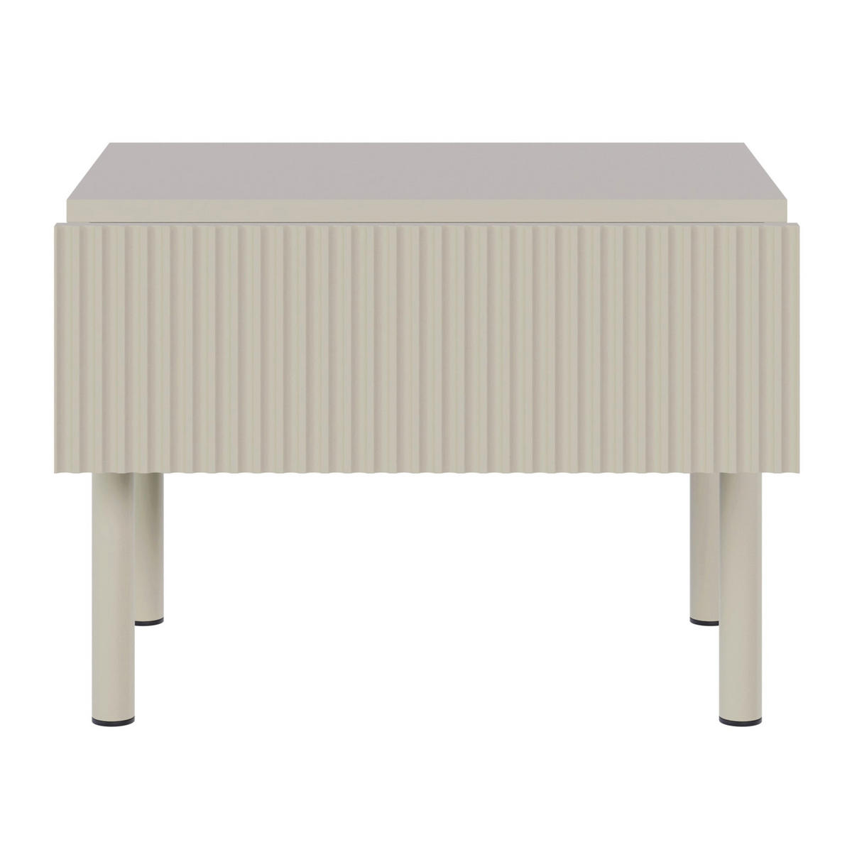 NACHTTISCH Veldio New Greige 50 cm - Taupe, Holzwerkstoff/Metall (50/44/35.6cm) - Selsey