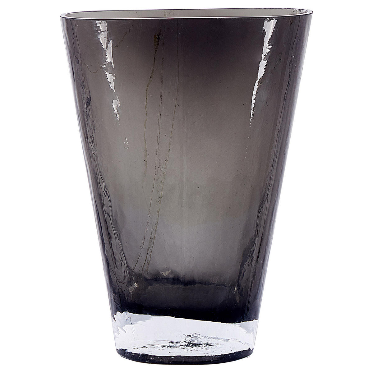 BLUMENVASE Glas grau Mitata - Grau, Glas (20cm) - Beliani